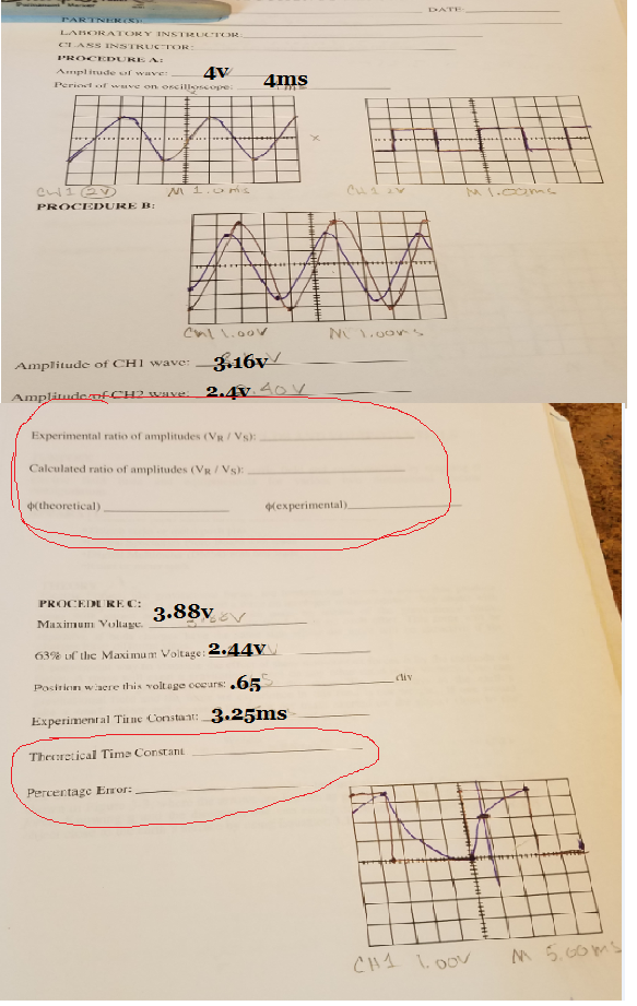 Solved Amplitude Of Wave Period Of Wave On Oscillo Chegg Com