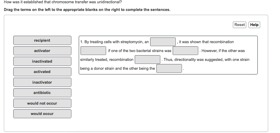 How Was It Established That Chromosome Transfer Was Chegg 