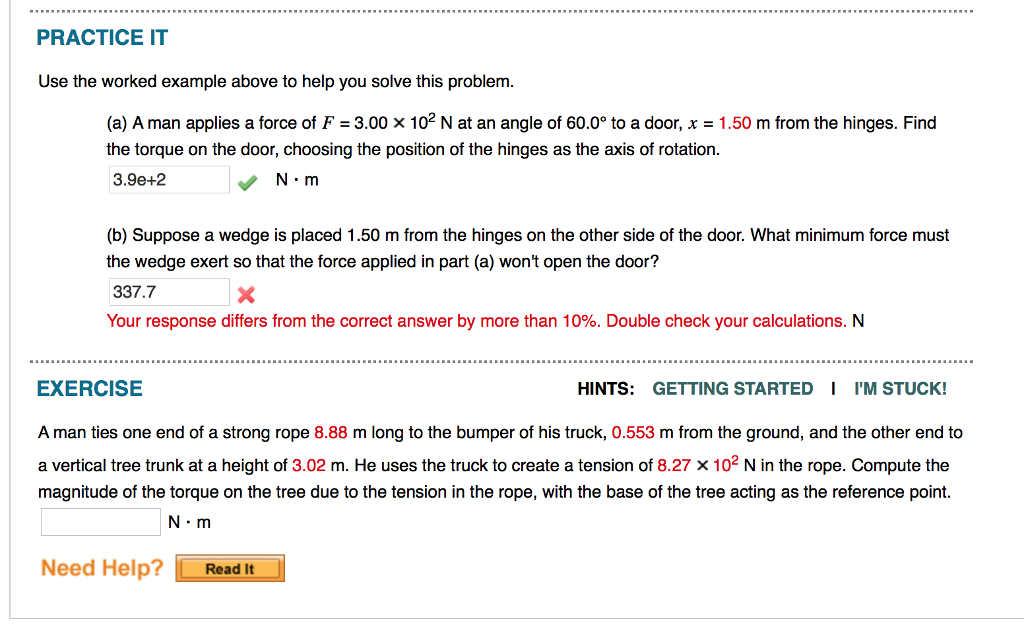 Solved Example 8 2 The Swinging Door Goal Apply The More