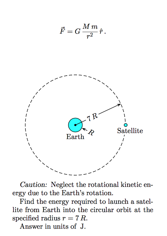 Solved M Satellite 9000 Kg M Earth 5 98 10 24 Kg Chegg Com