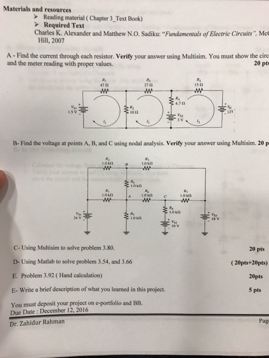 Solved Materials and resources Reading material (Chapter | Chegg.com