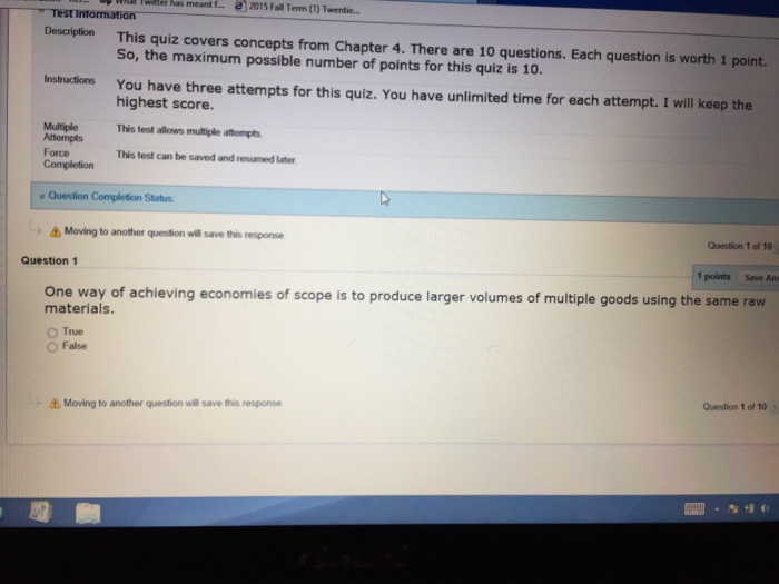 Solved: This Quiz Covers Concepts From Chapter 4. There Ar ...