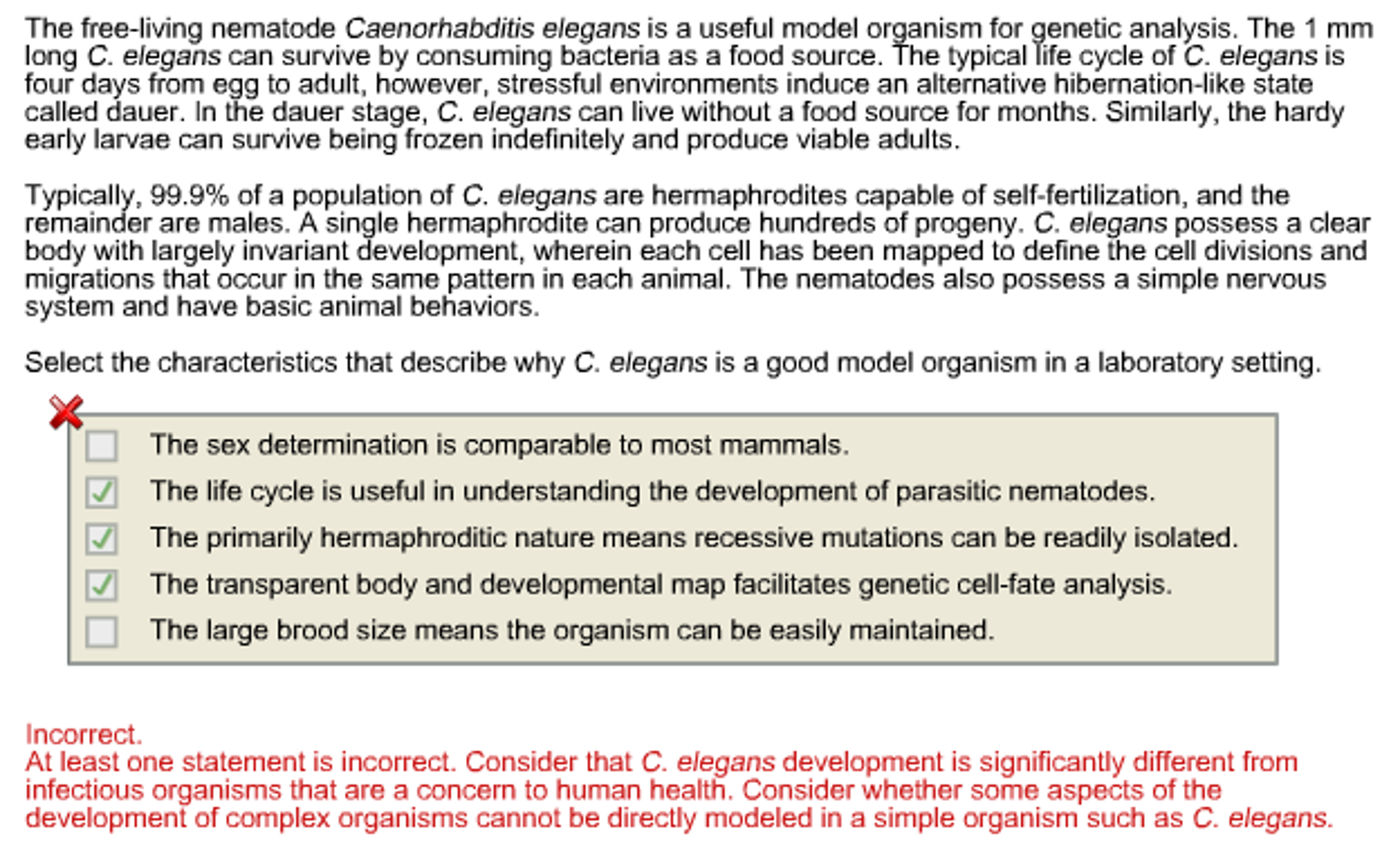 Solved Select The Characteristics That Describe Why C El
