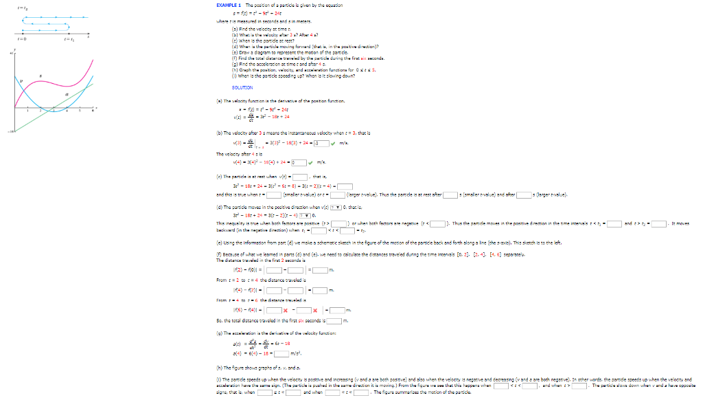 Solved The Position Of A Particle Is Given By The Equatio Chegg Com