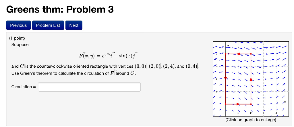 Solved 1 Point Suppose F X Y Ey 5i Sin X J And C Chegg Com