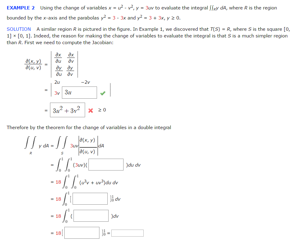 Using The Change Of Variables X U 2 V 2 Y 3uv Chegg Com