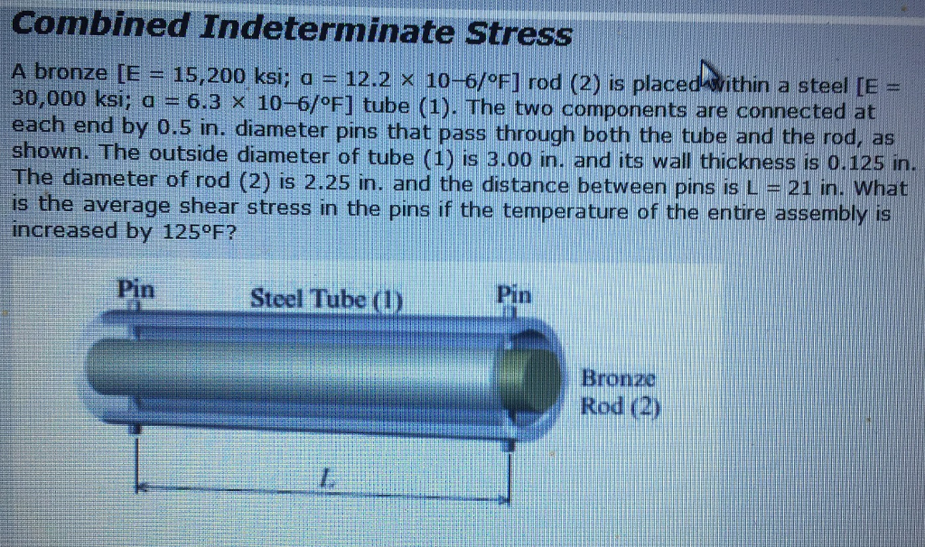 A Bronze E 15 200 Ksi A 12 2e 6 F Rod 2 Is Chegg Com