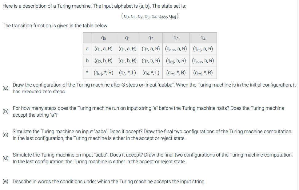 configuration of Turing machine