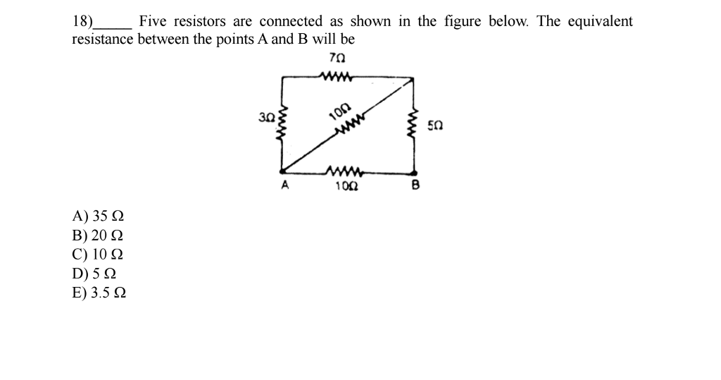 Solved ________Five Resistors Are Connected As Show In Th
