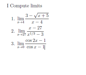 Solved: Compute Limits | Chegg.com