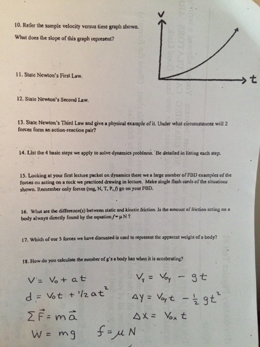 Solved Sample Flash Card Questions Introductory Physics I Chegg Com