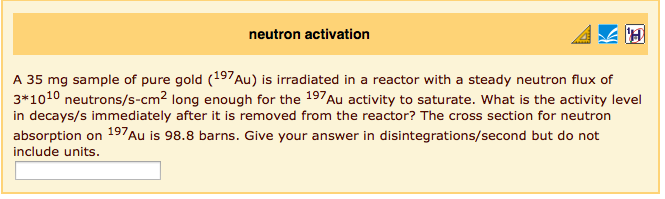 A 35 Mg Sample Of Pure Gold 197au Is Irradiated Chegg Com