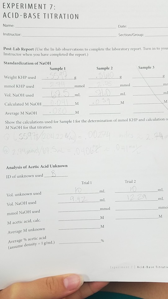 How to Write a Titration Lab Report