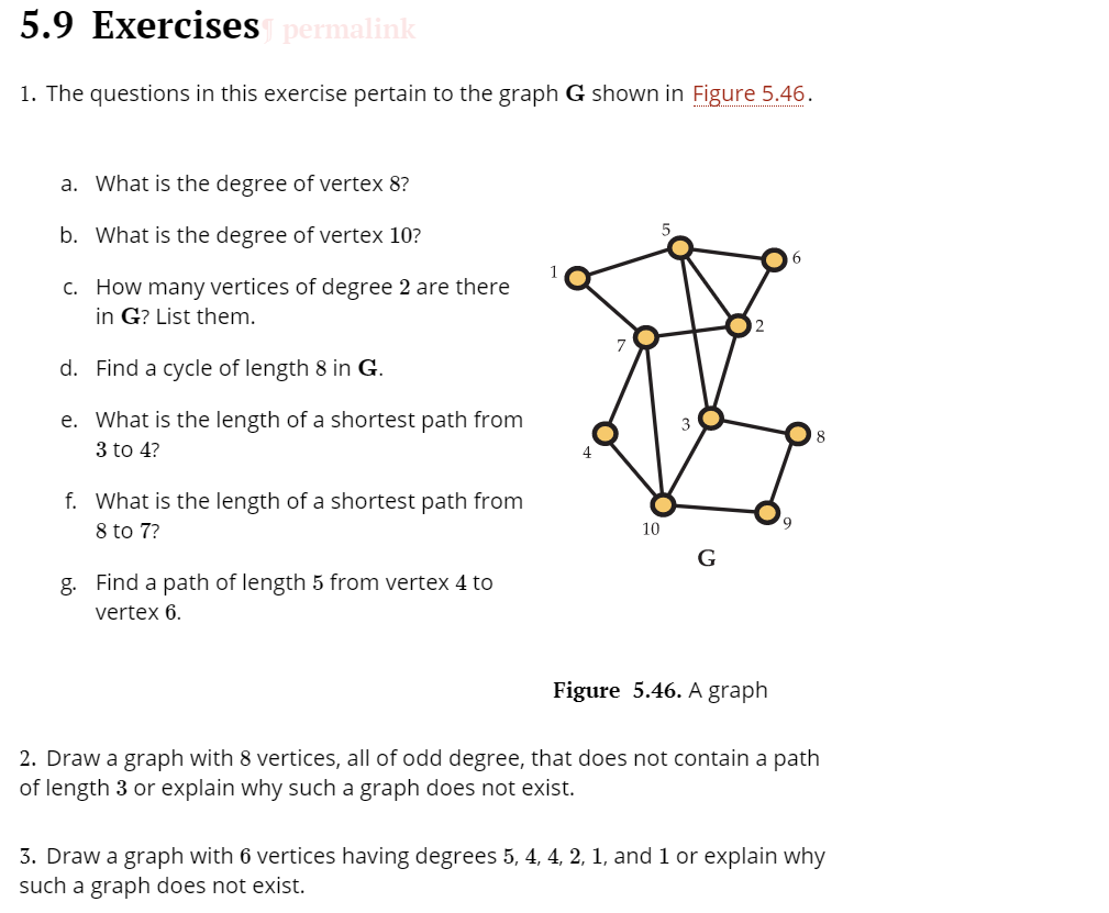 5 9 Exercises I The Questions In This Exercise Chegg Com