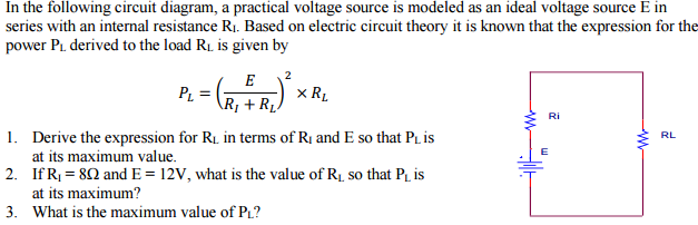 Solved In The Following Circuit Diagram A Practical Volt