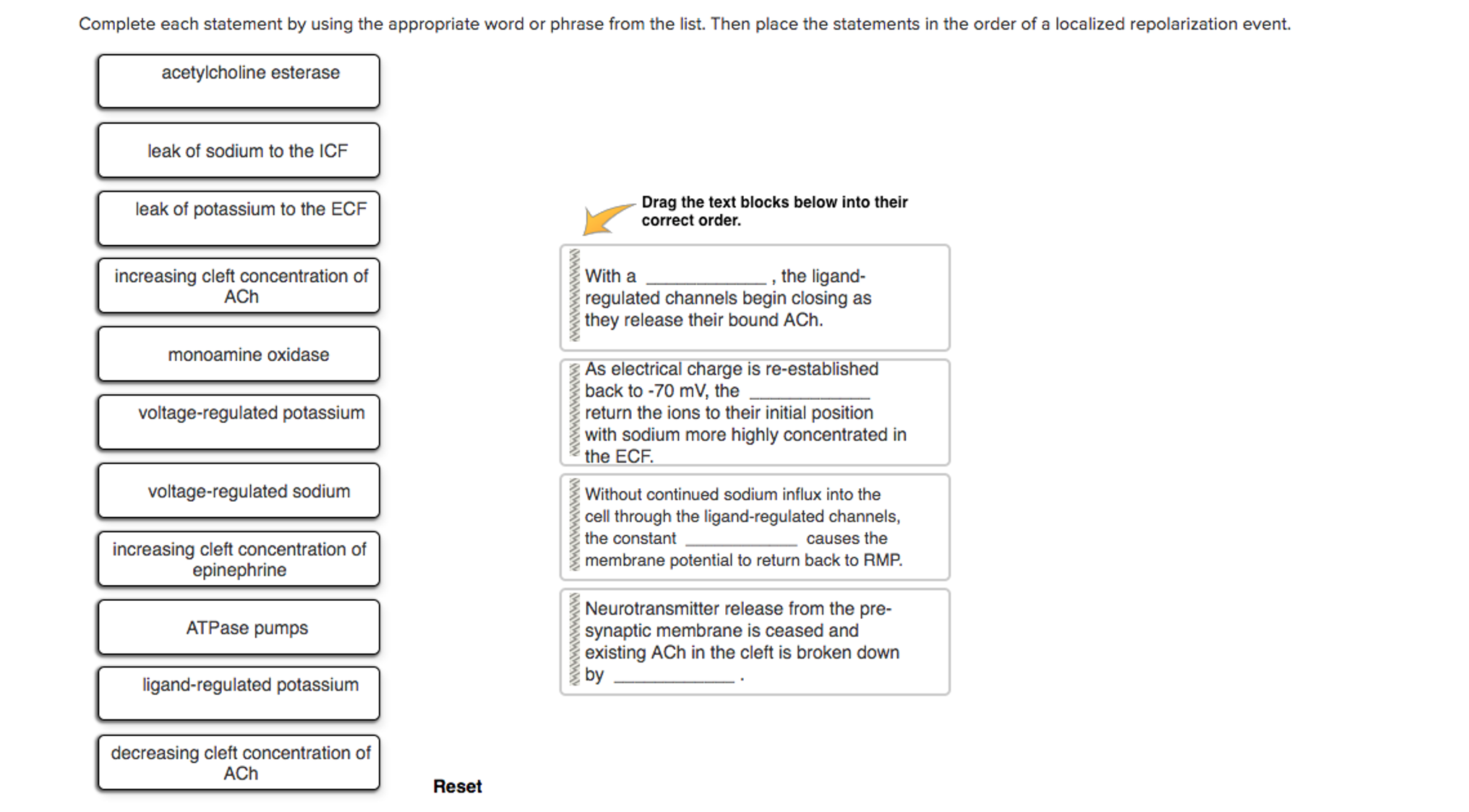 Complete each question