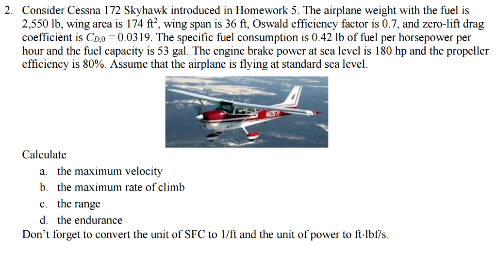 Consider Cessna 172 Skyhawk Introduced In Homework Consider Cessna 172 Skyhawk Introduced In Homework