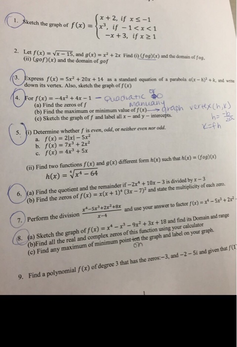 Sketch The Graph Of F X X 2 If X 1 X 3 If Chegg Com