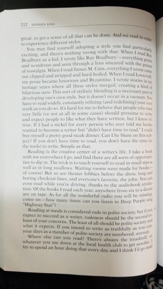 On writing stephen king image