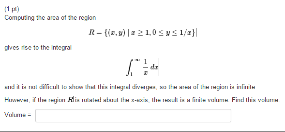 Solved Computing The Area Of The Region R X Y X G Chegg Com
