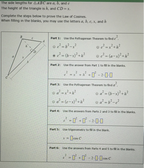 Solved The Side Lengths For Delta Abc Are A B And C The Chegg Com