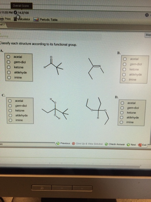 Classify Each Structure According To Its Functional Chegg 