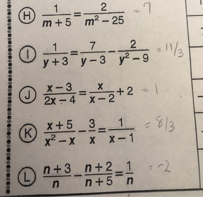 Solved Solve For All Of Them 1 M 5 2 M 2 25 1 Y 3 Chegg Com