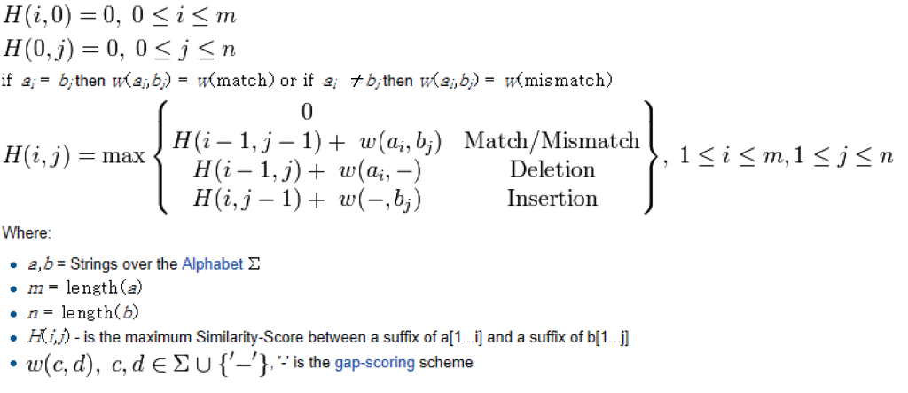 Local Sequence Alignment With Insertion Deletion Chegg Com