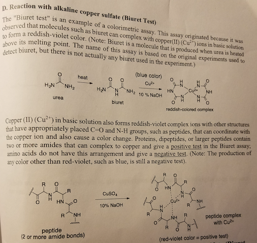 urea colorimetric assay hydrolyzed gelatin