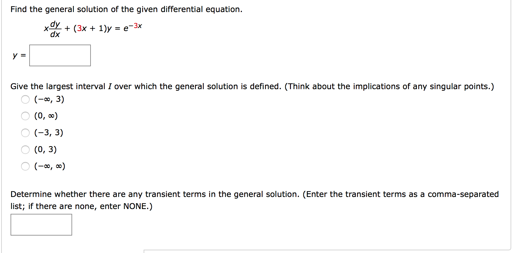 Find The General Solution Of The Given Differential Chegg Com