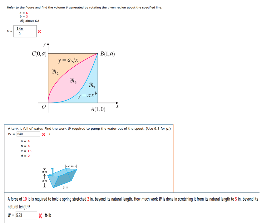 Solved Refer To The Figure And Find The Volume V Generate Chegg Com