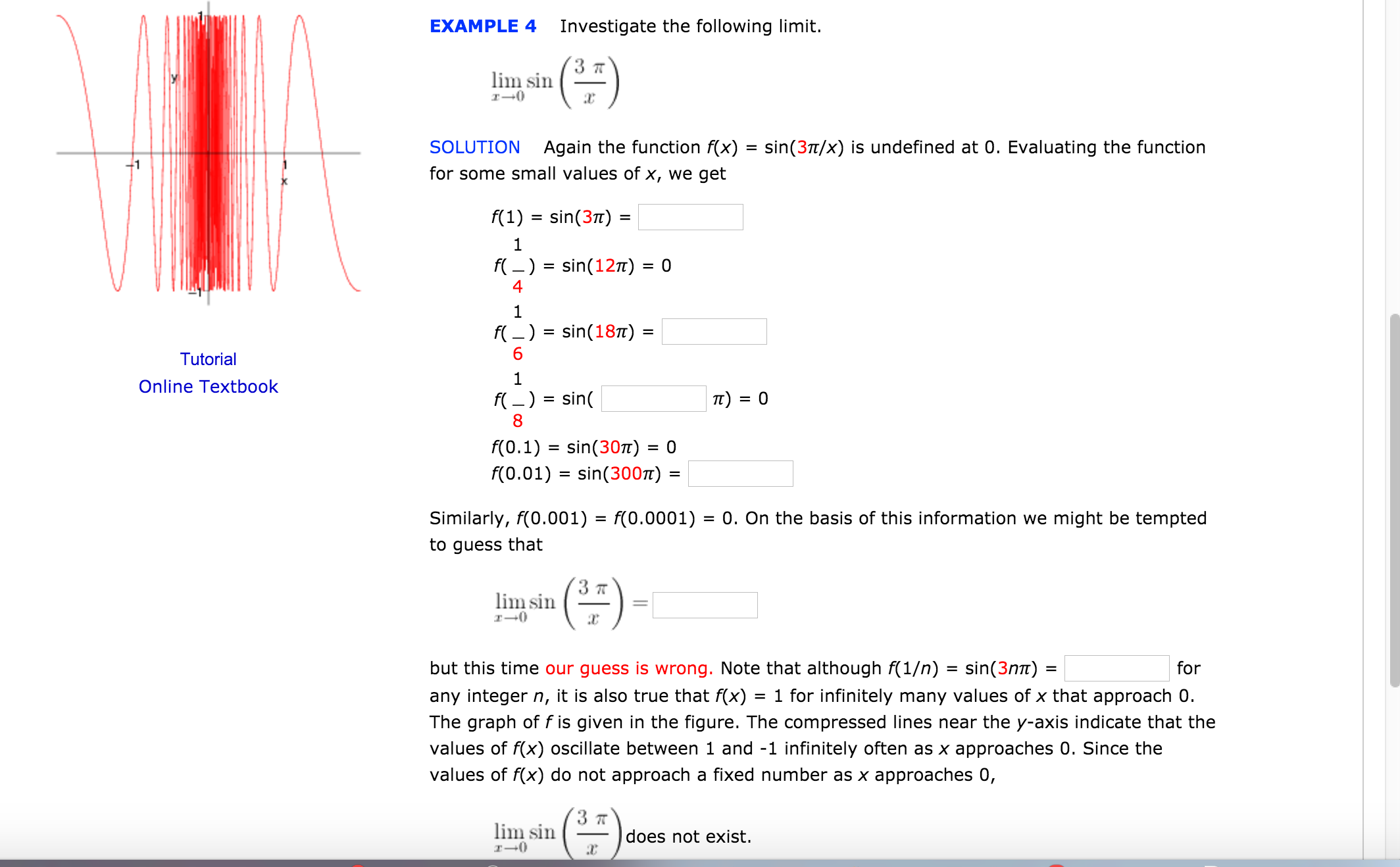 Solved Investigate The Following Limit Lim X Rightarrow 0 Chegg Com