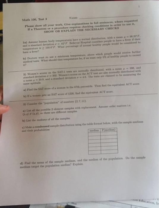 Solved Assume Human Body Temperature Have A Normal Distri Chegg Com