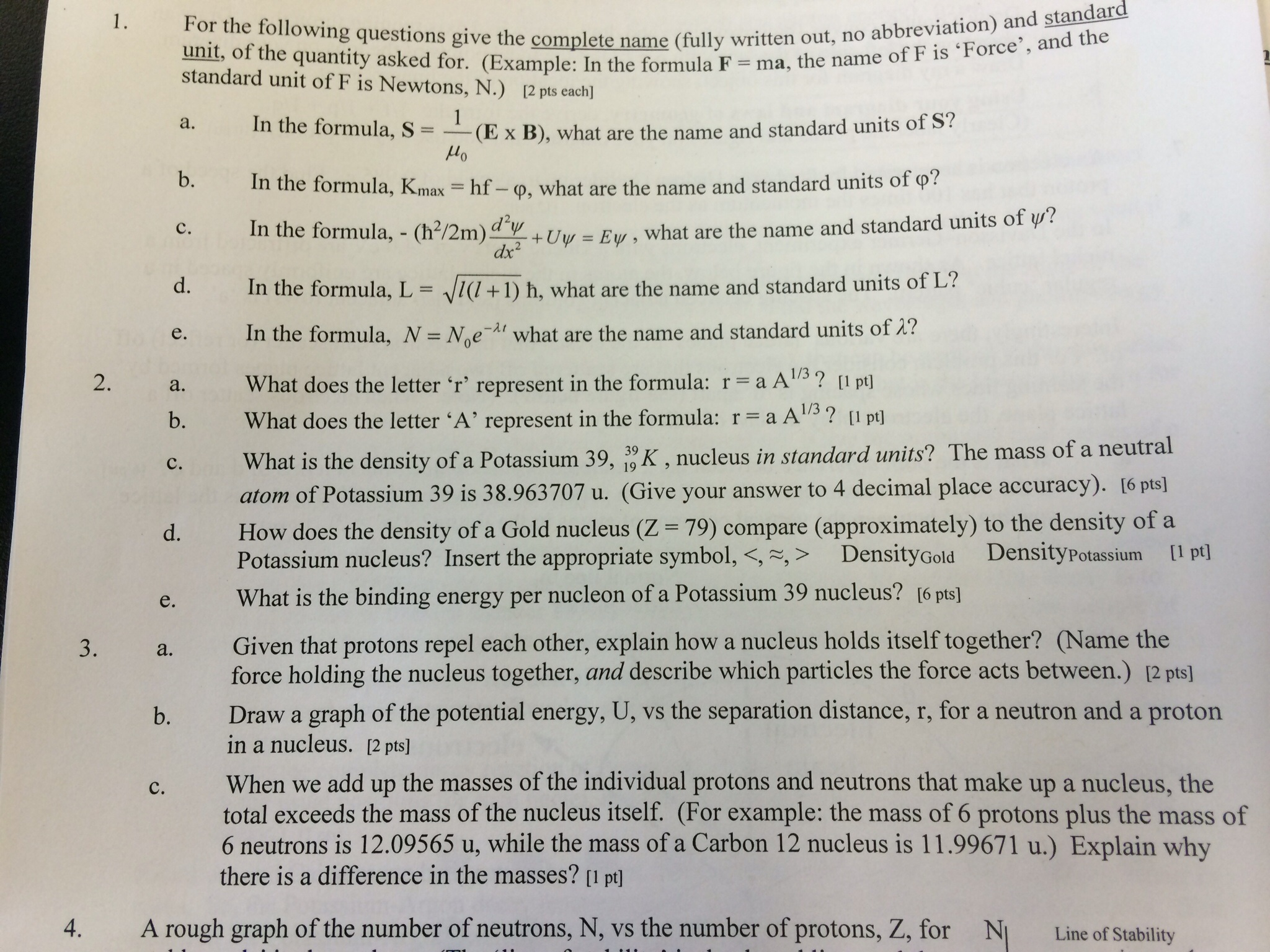 Solved For The Following Questions Give The Complete Name Chegg Com