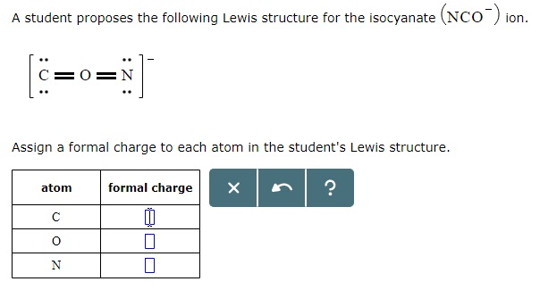 Solved A Student Proposes The Following Lewis Structure F