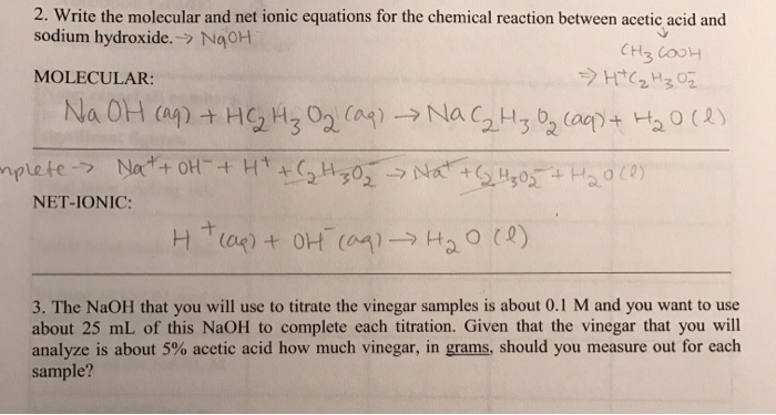 Write The Molecular And Ionic Equations For The Chegg 