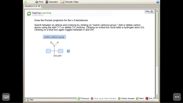 Solved Draw The Fischer Projection For The D2ketotetros