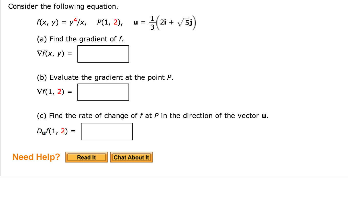 Solved Consider The Following Equation F X Y Y 4 X Chegg Com
