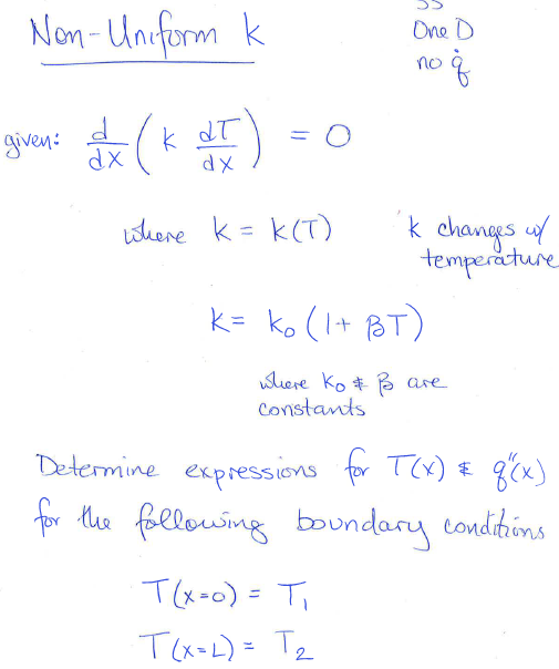 Solved Given D Dx K Dt Dx 0 Where K K T K Changes Chegg Com