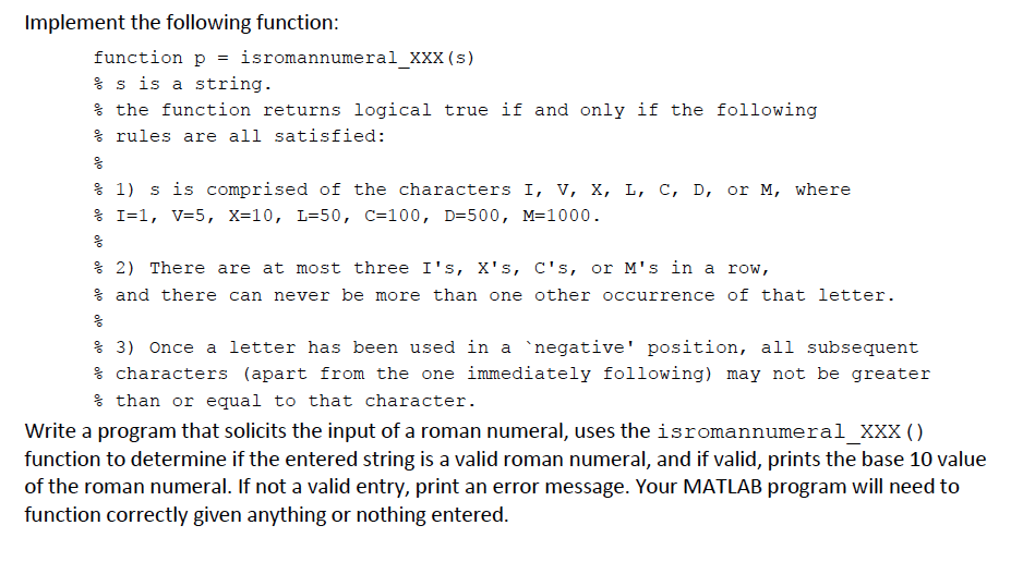 Solved I Need The Script To Ask For The Roman Numeral Con Chegg Com