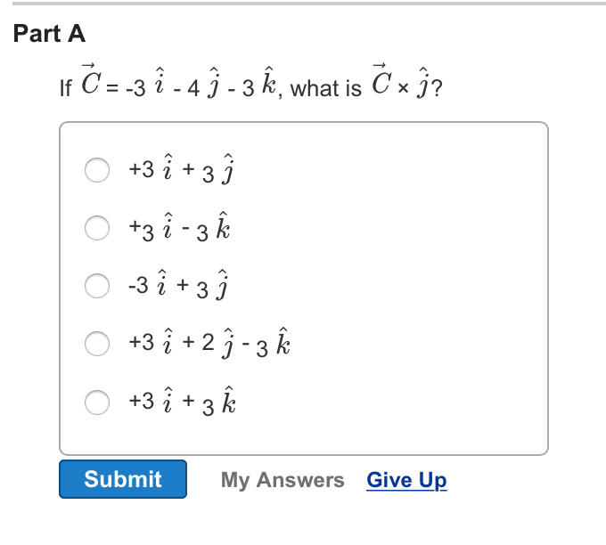 Solved Part A If C 31 41 3k What Is Cxjy O 3 1 3k 0 3 Chegg Com