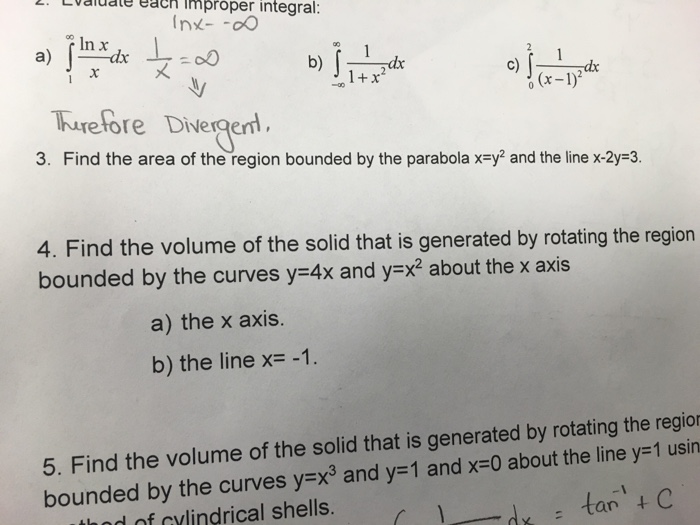 Solved Evaluate Each Improper Integral Intigral 1 Infini Chegg Com