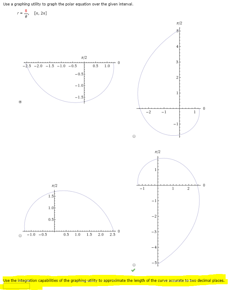 Solved Use A Graphing Utility To Graph The Polar Equation Chegg Com