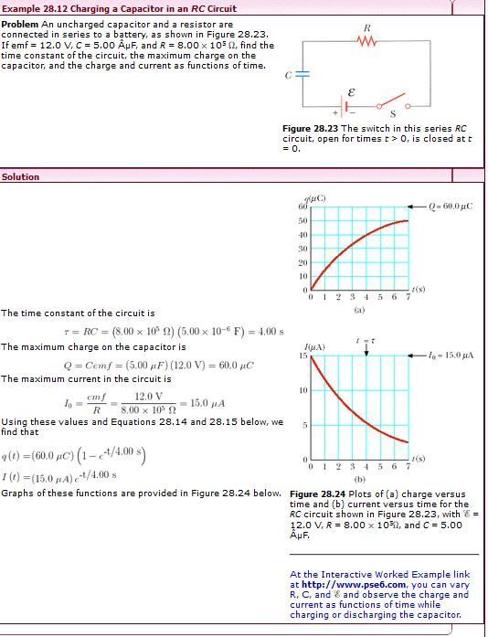 Rc circuit problems homework help