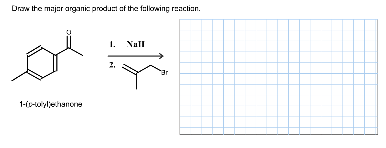 Solved Draw The Major Organic Product Of The Following Re
