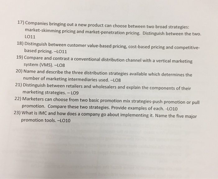 essay questions about marketing research