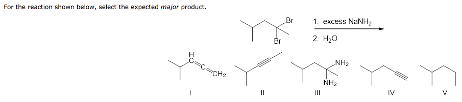 Solved For The Reaction Shown Below, Select The Expected