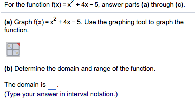 Solved For The Function F X X 2 4x 5 Answer Parts Chegg Com