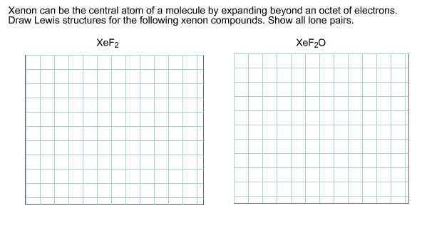 Xenon can be the central atom of a molecule by exp