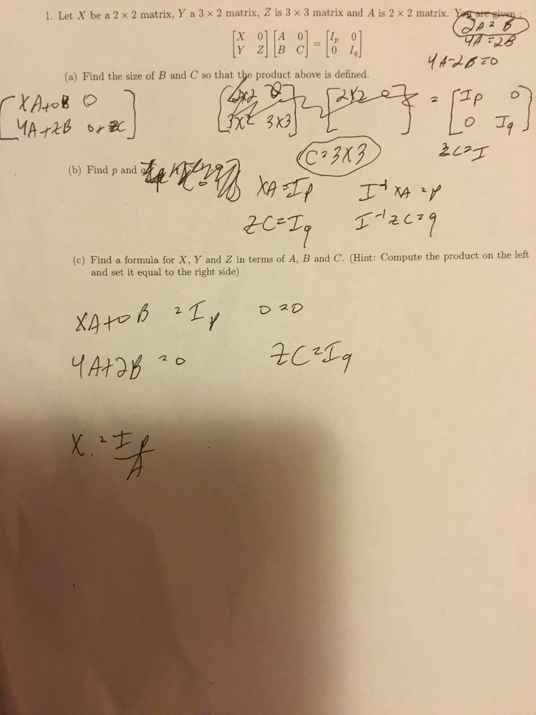 Be 1. Is X 2 Let 3 X ... 2 Y A 2 Solved: X Matrix, Matrix, A 2